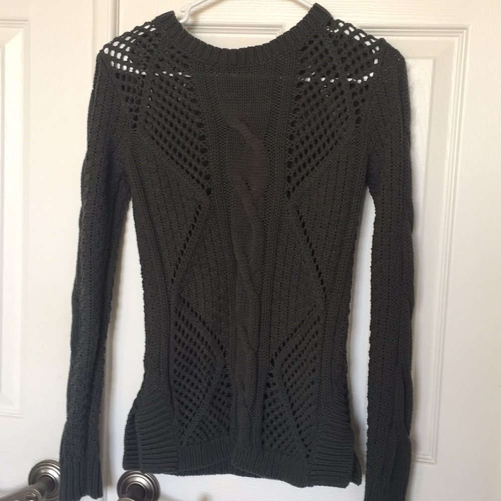 Gray/Green Sweater